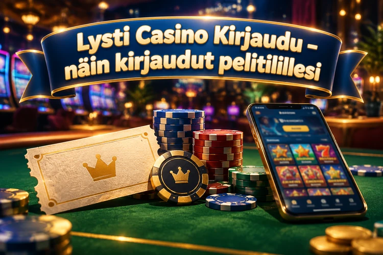 Lysti Casino Kirjaudu - näin kirjaudut pelitilillesi